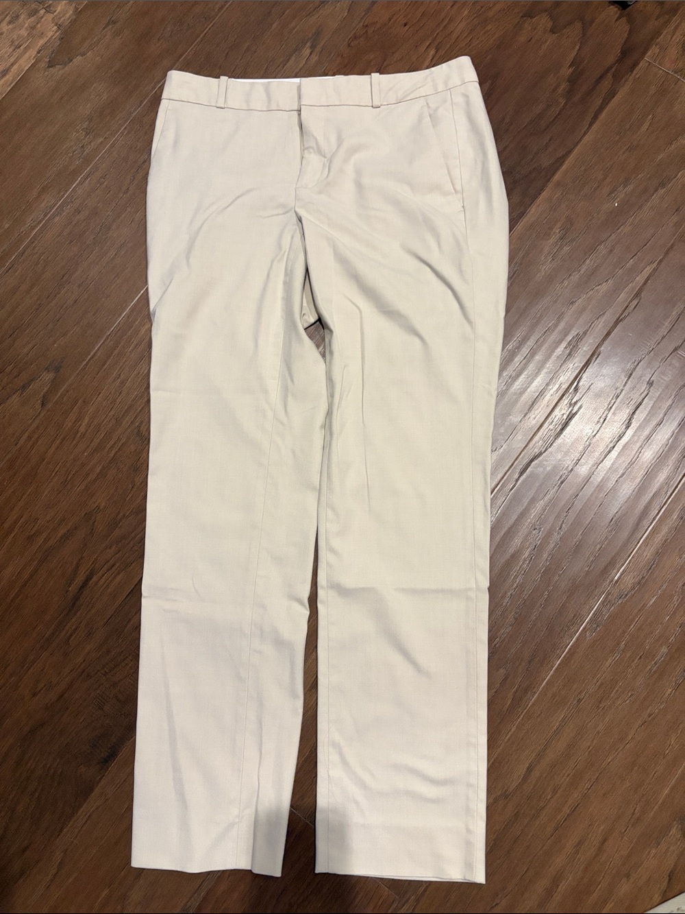 Banana Republic Women's Cream Straight-Leg Trousers
